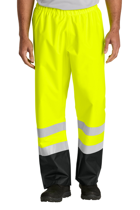 0040__CSP504__44_50__from__CornerStone-ANSI-Class-E-Pull-On-Rain-Pant__SftyYlBlk.jpg